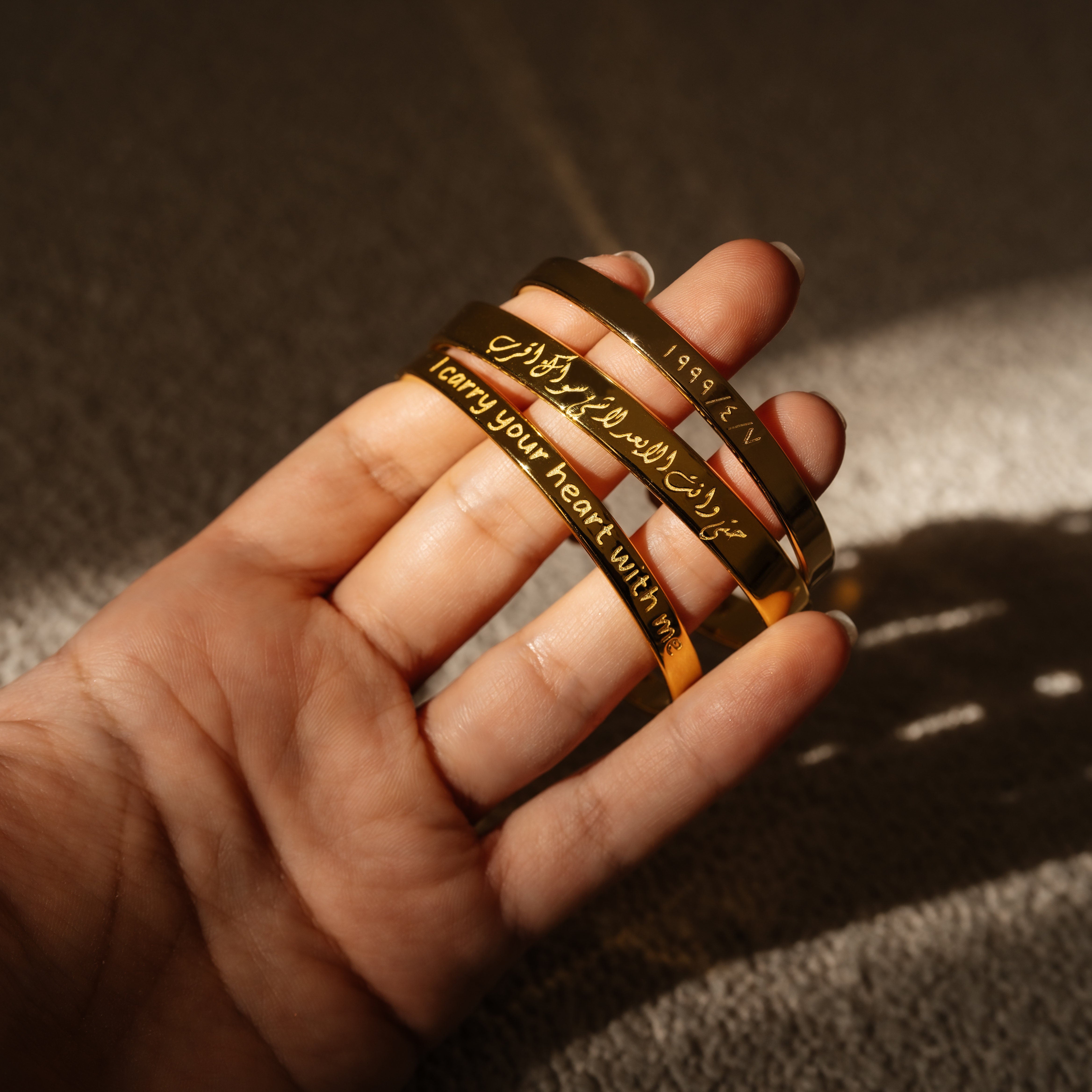 I Carry Your Heart With Me Marque Cuff