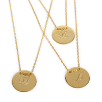 Initial Lune Necklace