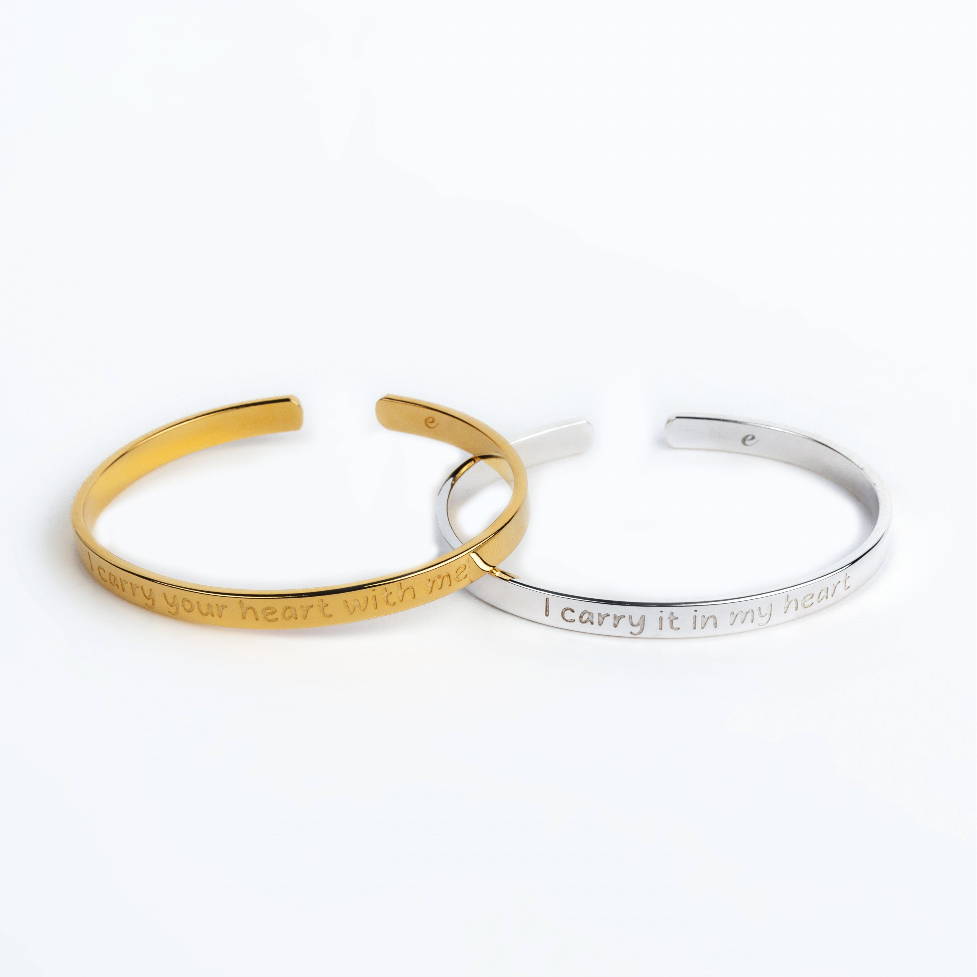 I Carry Your Heart Companion Marque Cuffs