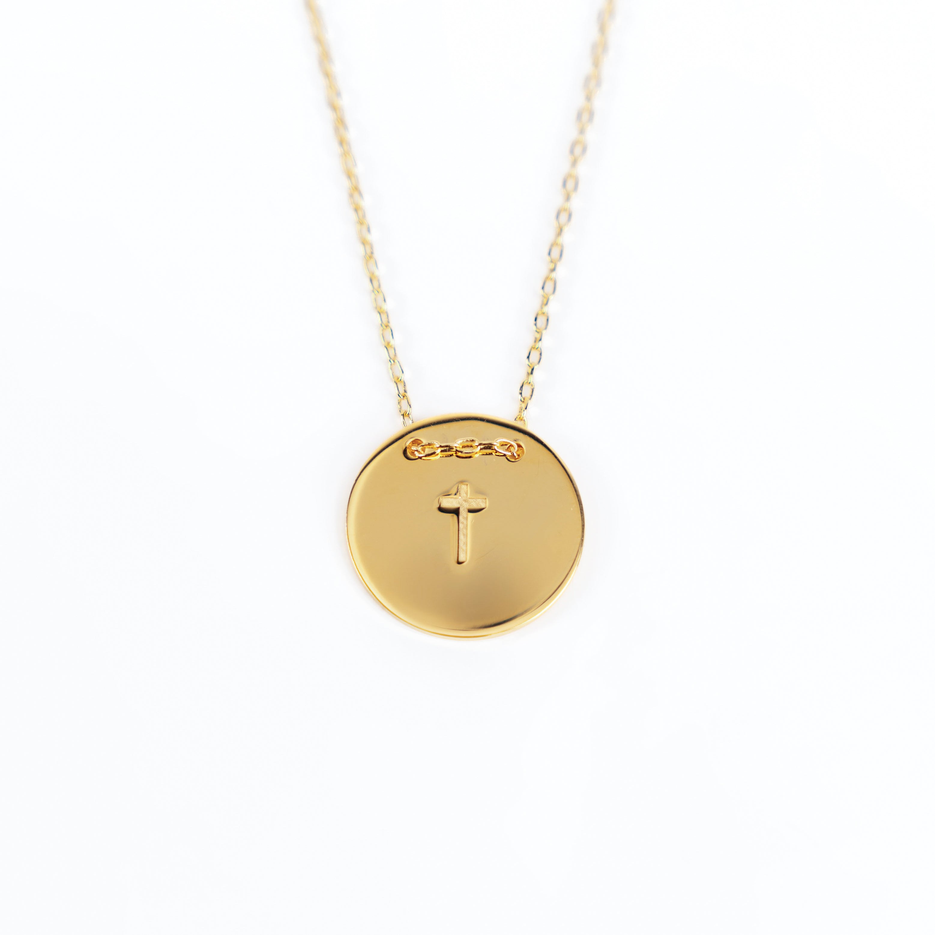 Cross Lune Necklace