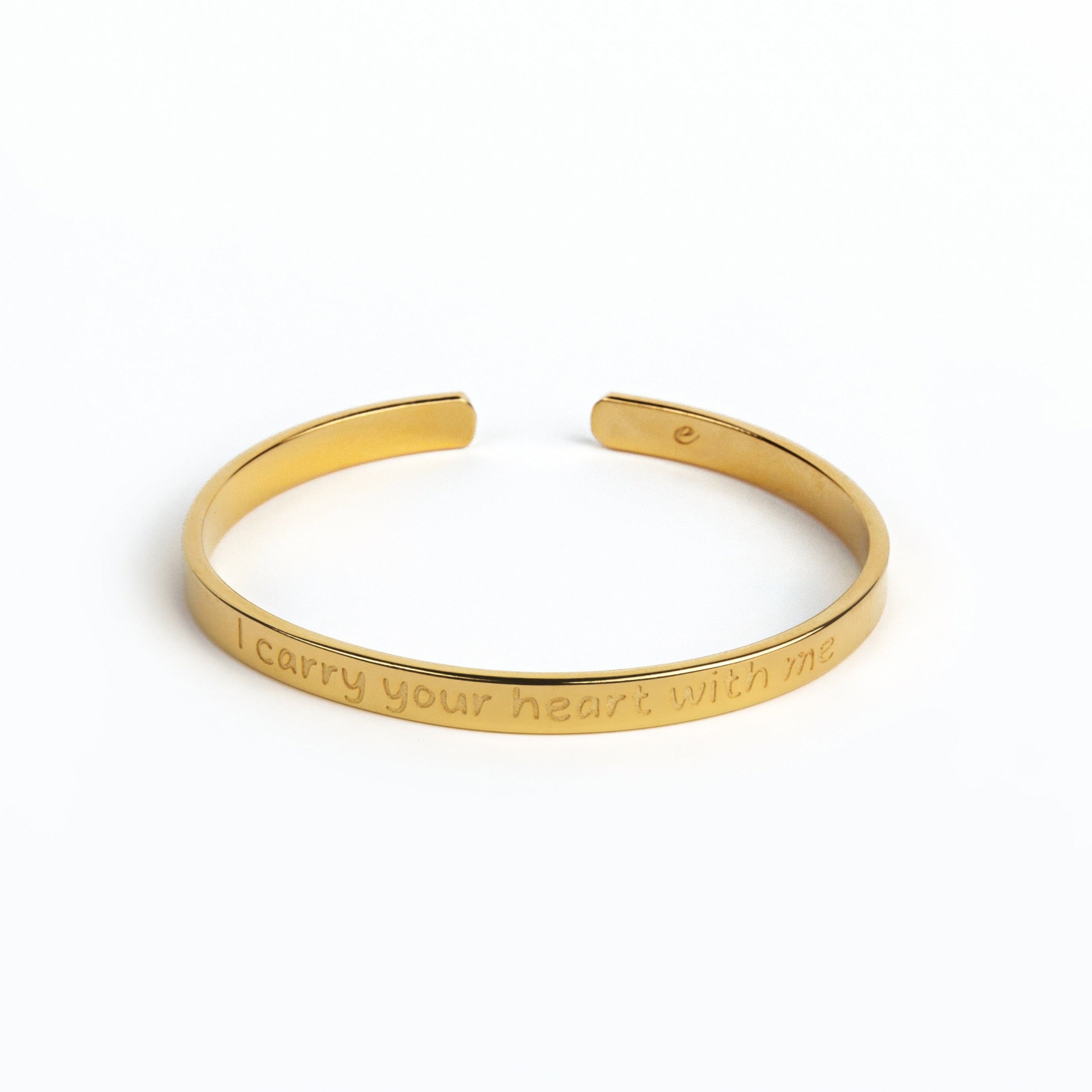 I Carry Your Heart With Me Marque Cuff